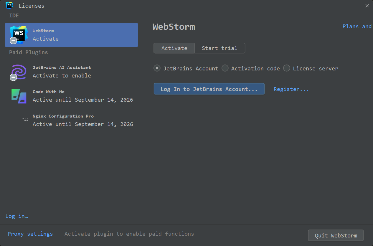 JetBrains产品全版本激活补丁使用教程(超详细)